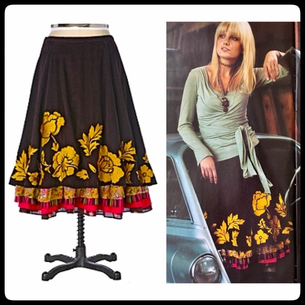 🆕 {Anthropologie} Lithe San Telmo Corduroy Skirt